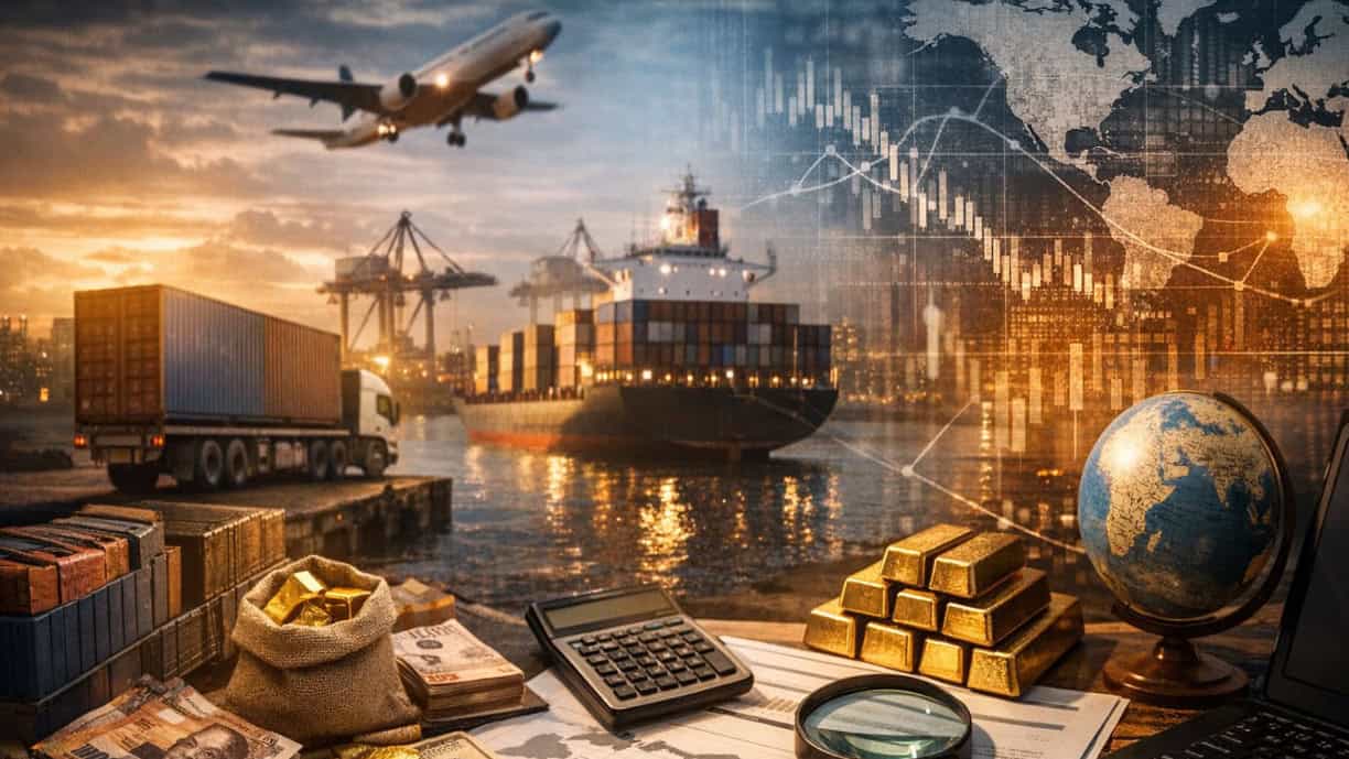 Illustration of cross-border trade and payment flows linked to illicit financial flows and trade-based money laundering in South Africa